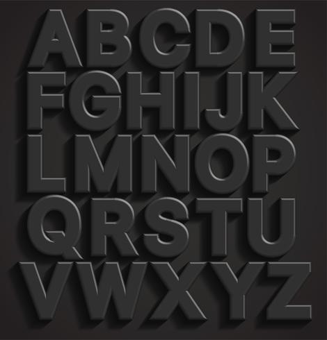 470x490 Vector Black 3d Font