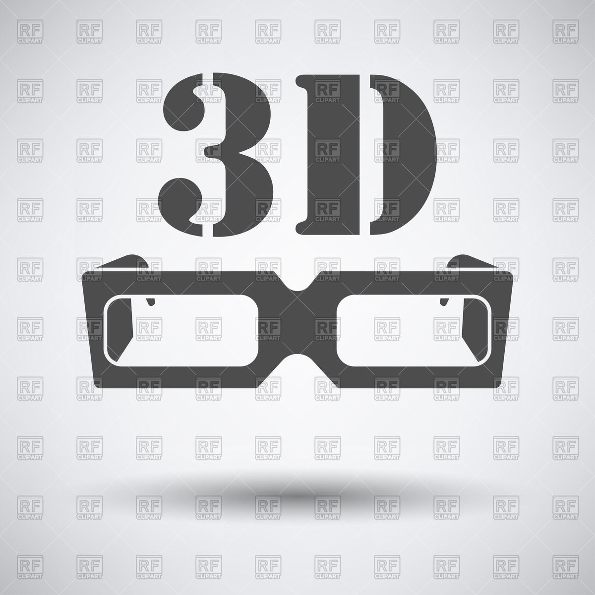1200x1200 3d Glasses Icon Vector Image Vector Artwork Of Sport And Leisure