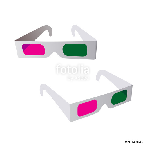 500x500 3d Glasses Vector Illustration Stock Image And Royalty Free