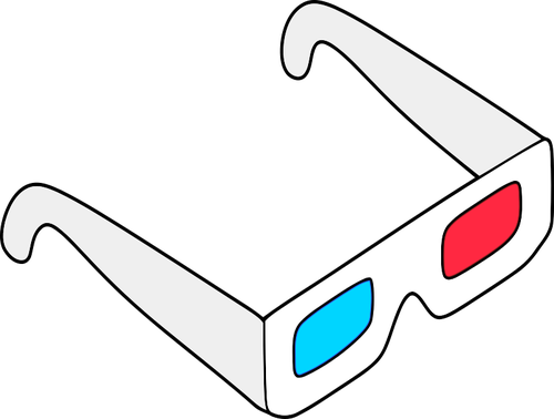 500x378 3d Glasses Vector Sketch Public Domain Vectors
