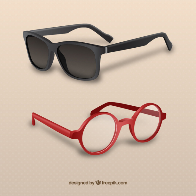 625x625 Modern 3d Glasses Vector Premium Download
