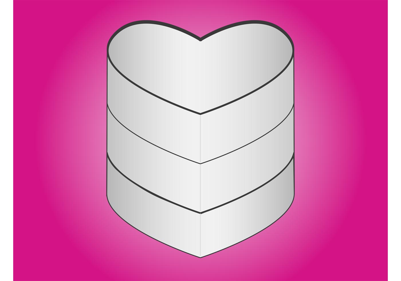 1400x980 3d Heart Free Vector Art