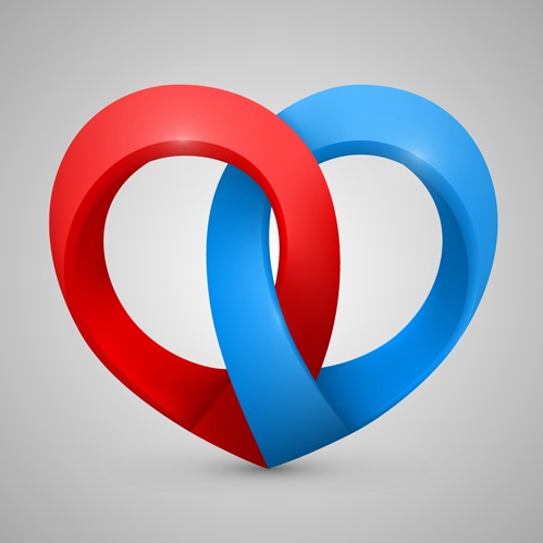 499x499 3d Heart Vector Set 05 Free Vectors Ui Download