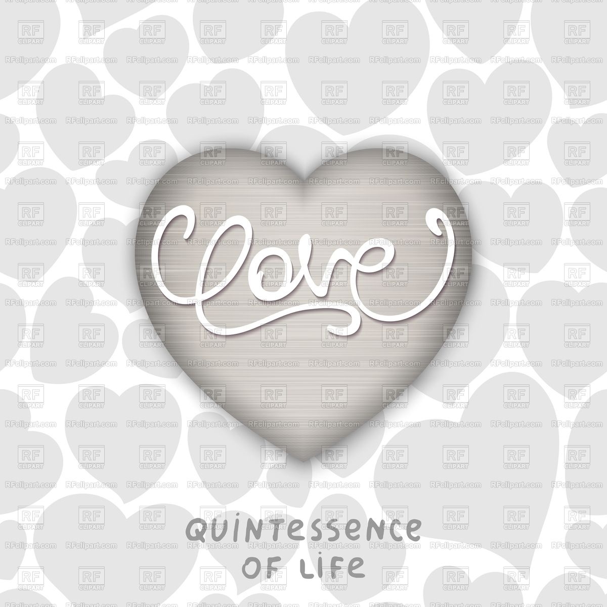 1200x1200 Silver Realistic 3d Heart With Calligraphy Lettering