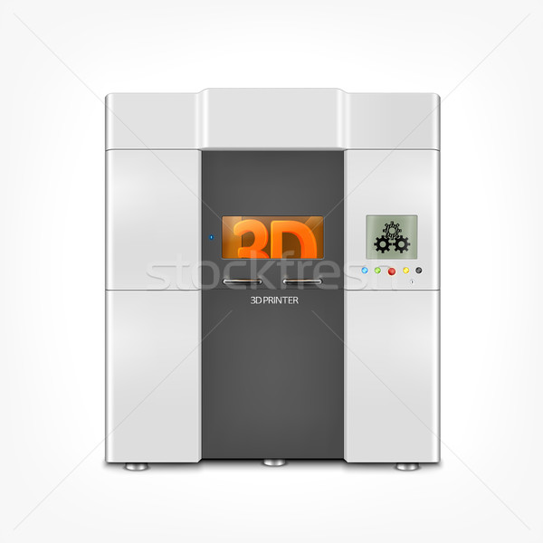 600x600 Industrial 3d Printer Vector Illustration Yuriy ( 4046233