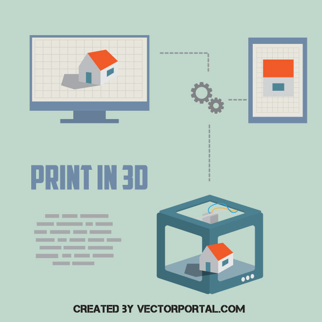 660x660 3d Printer Vector Graphics
