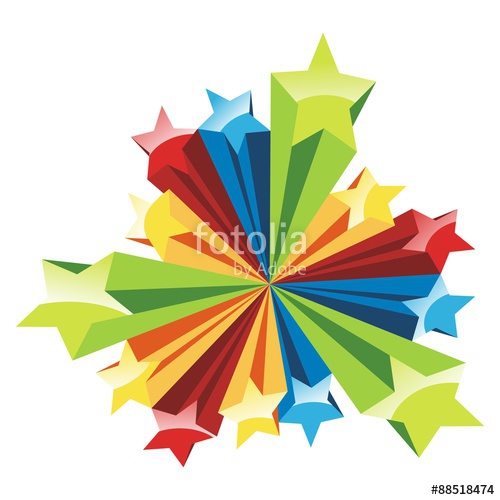 500x500 Star 3d Full Color, Stock Image And Royalty Free Vector Files On
