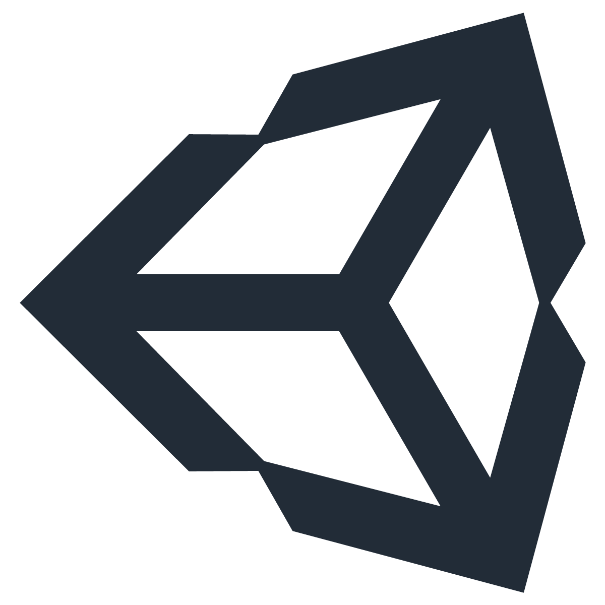 1200x1200 Unity 3d Vector Icon Logo Free Vector Silhouette Graphics Ai Eps