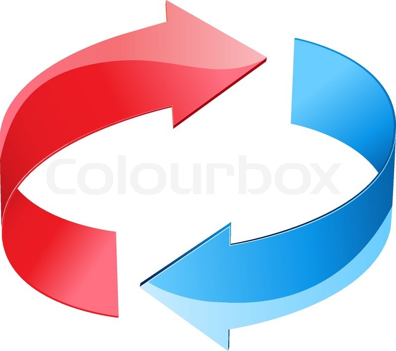 800x710 3d Set Arrows Vector Illustration Stock Vector Colourbox