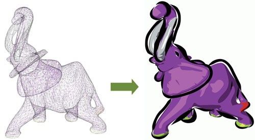 500x275 Adobe Research Stylized Vector Art From 3d Models With Region