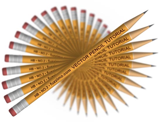 550x430 Illustrator Tutorial Make A 3d Vector Pencil Fuzzimo