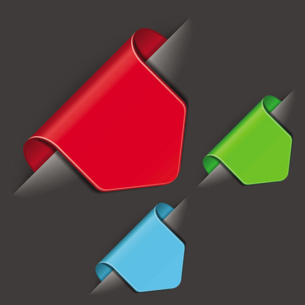 600x600 3d Creative Label Vector 04 Free Download