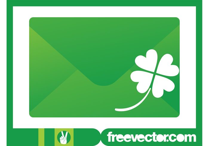 700x490 Envelope And Clover Vector 119418