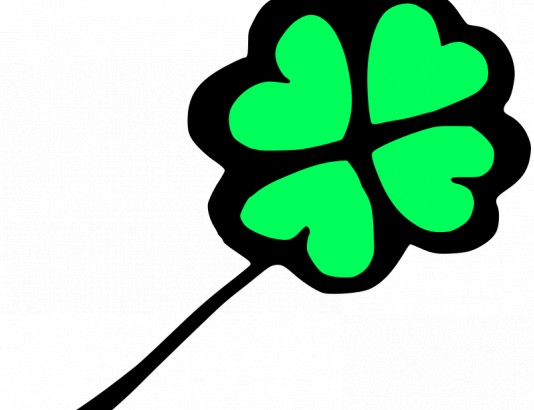 534x410 Four Leaf Clover Vector Free Download, Files Heypik