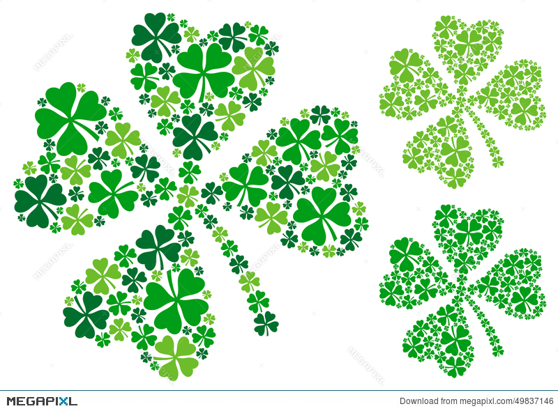 800x590 Four Leaf Clover, Vector Illustration 49837146