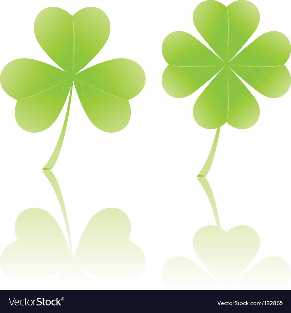 1000x1076 Four Leaf Clover And Shamrock Vector 122865 Images Free 4