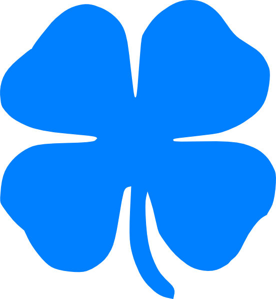 552x597 Four Leaf Clover Vector Clip Art