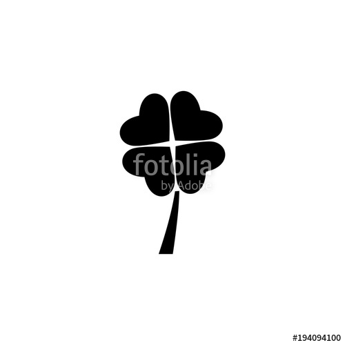 500x500 Four Leaf Clover Vector Icon Stock Image And Royalty Free Vector