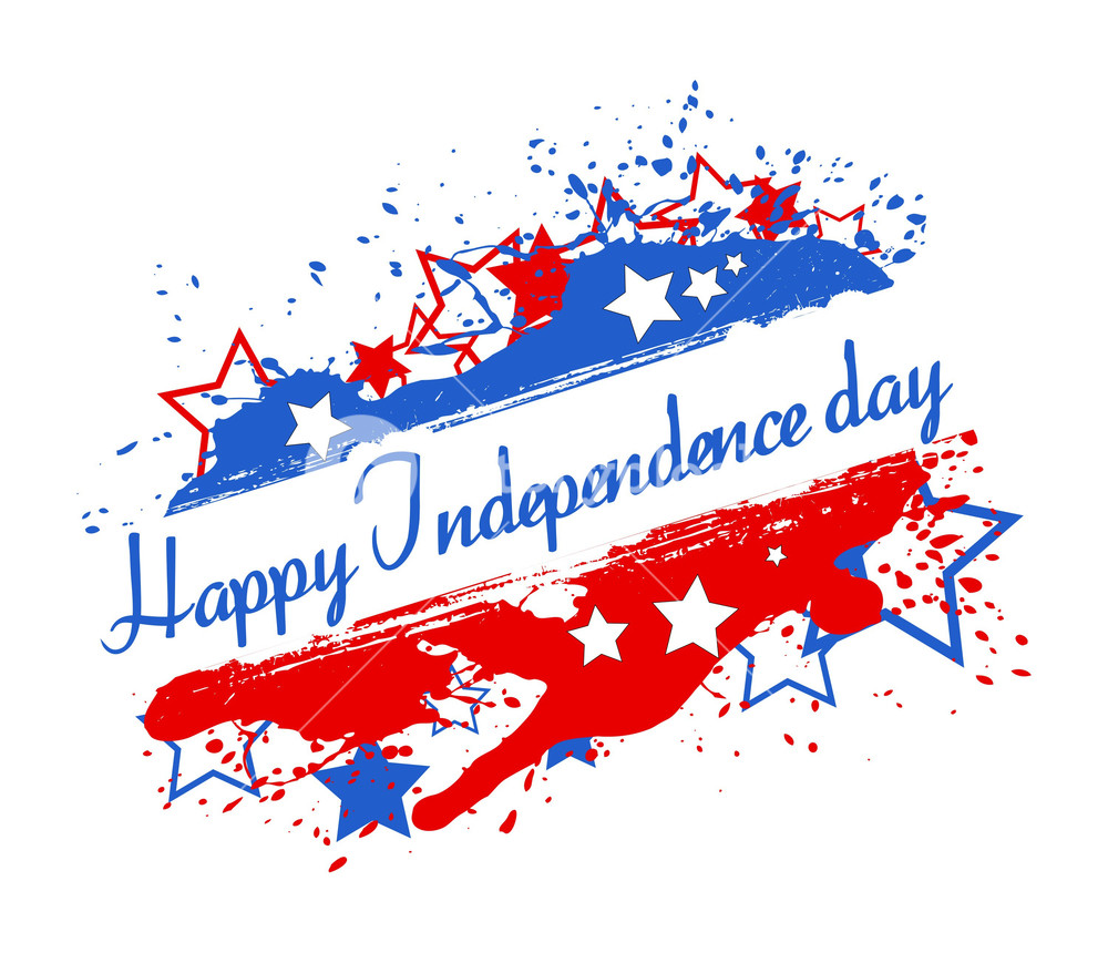1000x860 Banner 4th Of July Vector Theme Design Royalty Free Stock Image