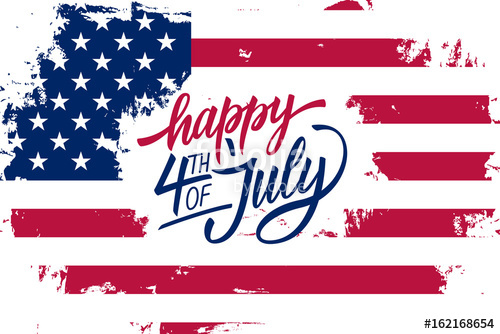 500x334 Happy 4th Of July Independence Day Greeting Card With American