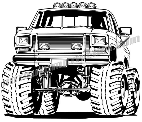 600x517 1985 Ford F 150 4x4 Pickup Truck Clip Art, Buy Two Images Get One