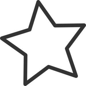 300x300 5 Point Star Clipart