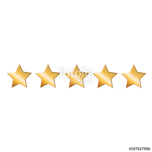500x500 5 Gold Stars. Vector. Stock Image And Royalty Free Vector Files