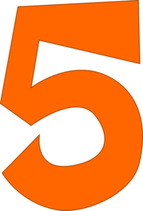 201x297 Number 5 Clip Art