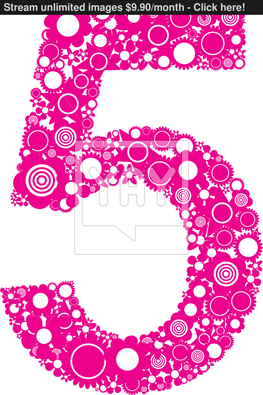 1066x1600 Number 5 Vector