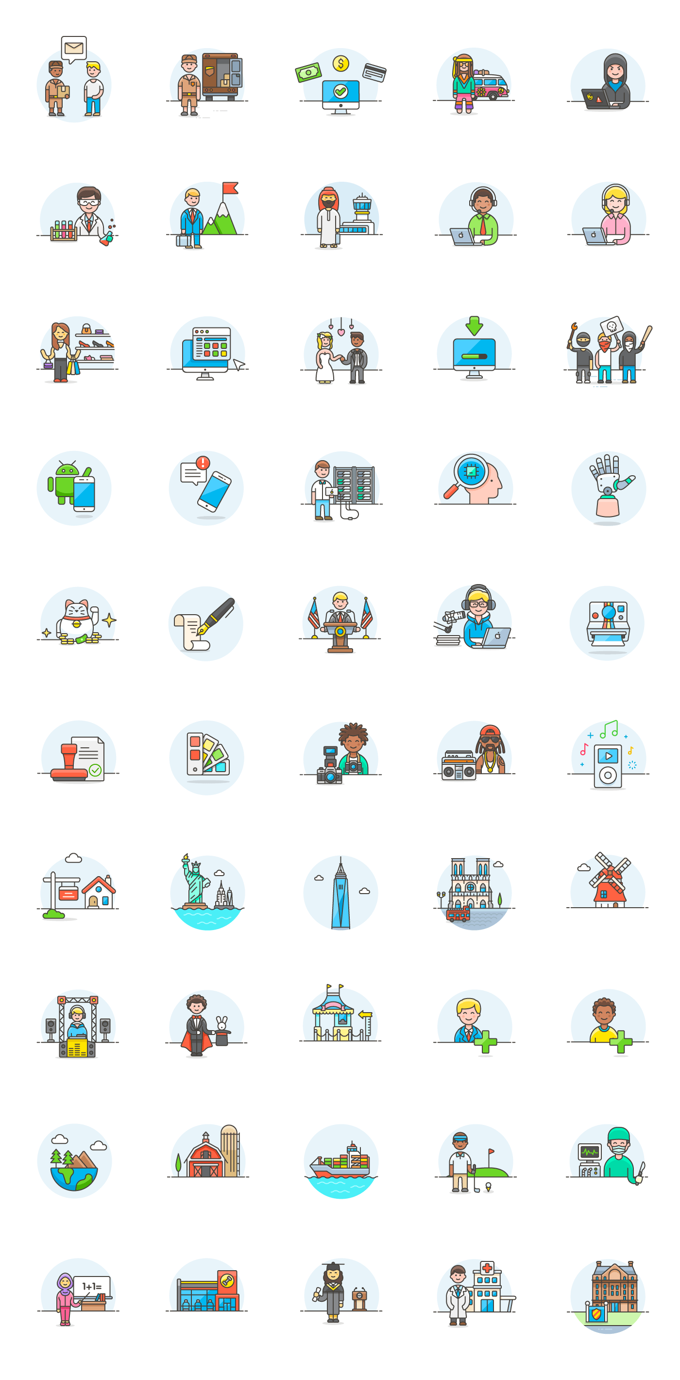 1400x2840 50 Free Vector Illustrations For Interface And Ux Design