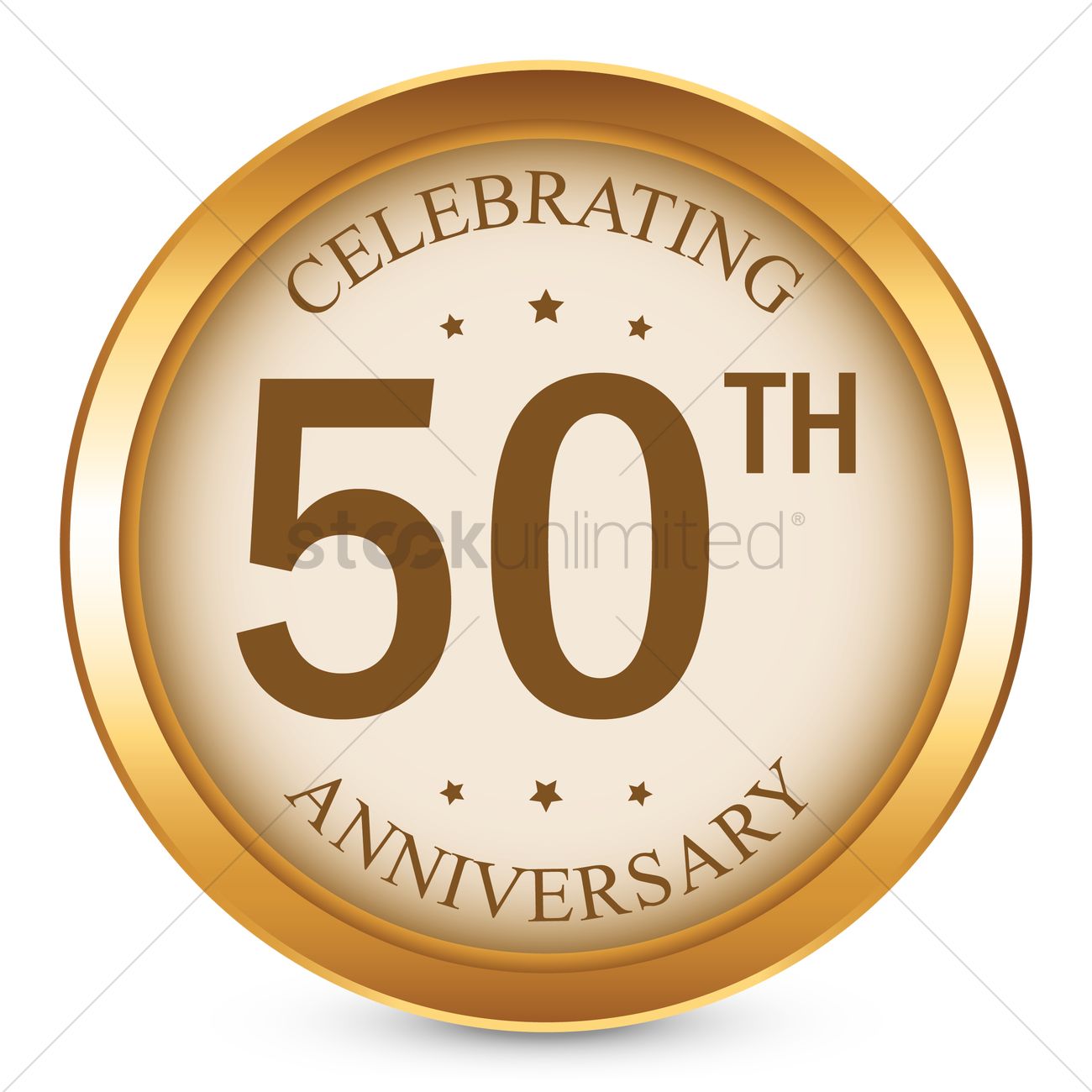 1300x1300 50th Anniversary Vector Image