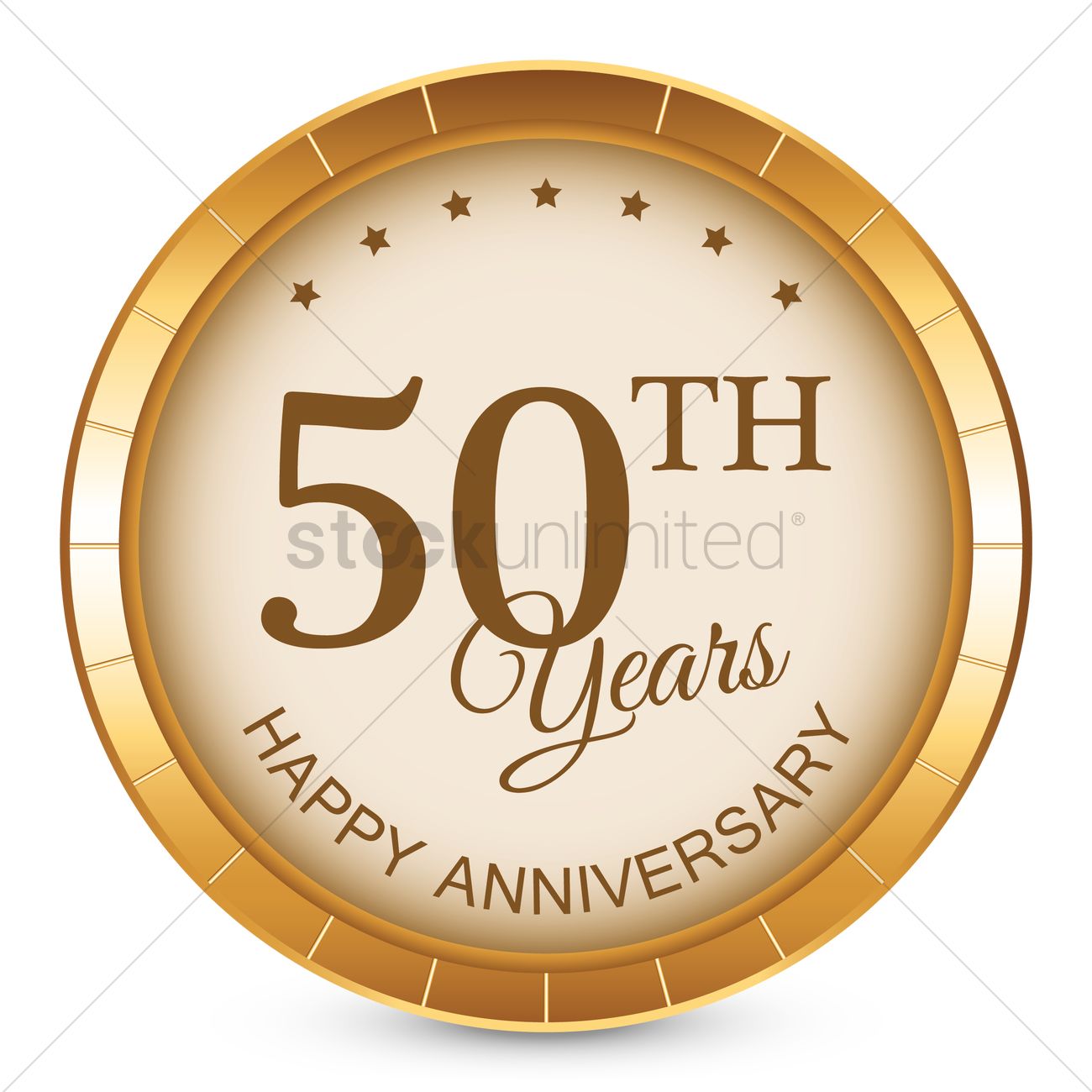 1300x1300 50th Anniversary Vector Image