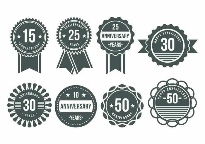 700x490 Free Anniversary Vector Badges