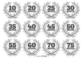 286x200 50th Anniversary Free Vector Art