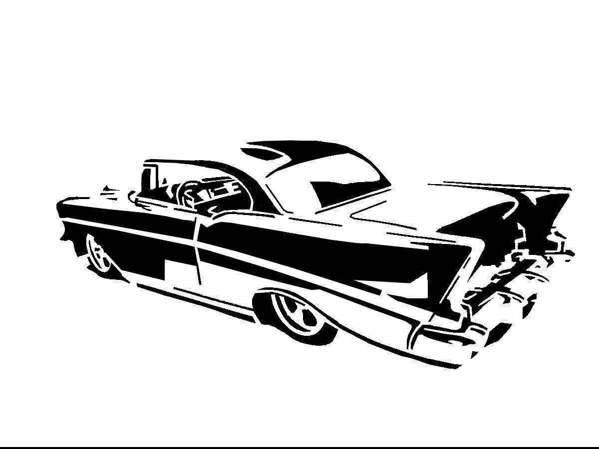 1200x900 Chevy 57 Auto Art Silhouettes, Cars And Cricut
