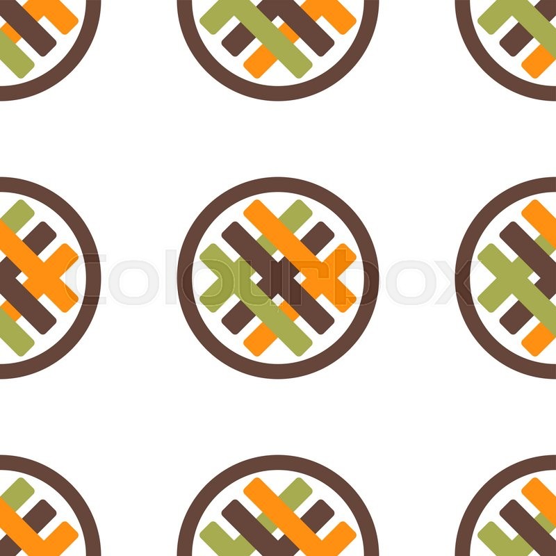 800x800 Geometric Vector Pattern In Retro Style, Modern Stylish Texture