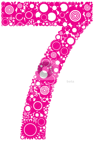 300x450 Number 7 Stock Vector