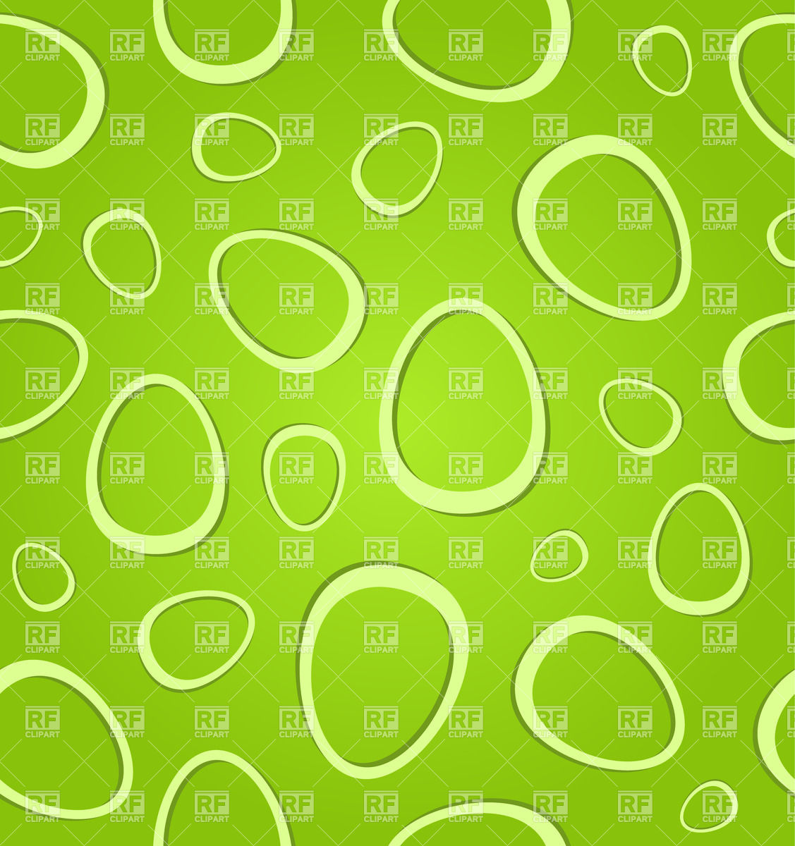 1127x1200 Abstract Seamless Green Background With Egg Shaped Forms In 70s