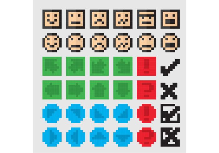 700x490 8 Bit Vector Icons