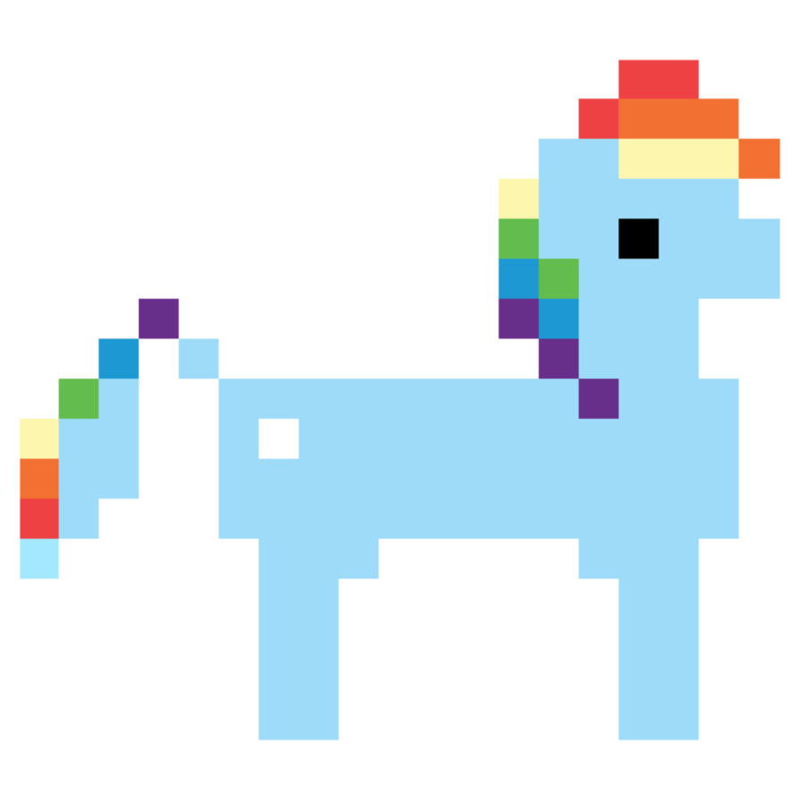 894x894 Rainbow Dash Hub 8 Bit Promo Vector By Skeptic Mousey