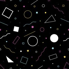 236x236 Seamless Pattern 80s. Vector.. Patterns Patterns