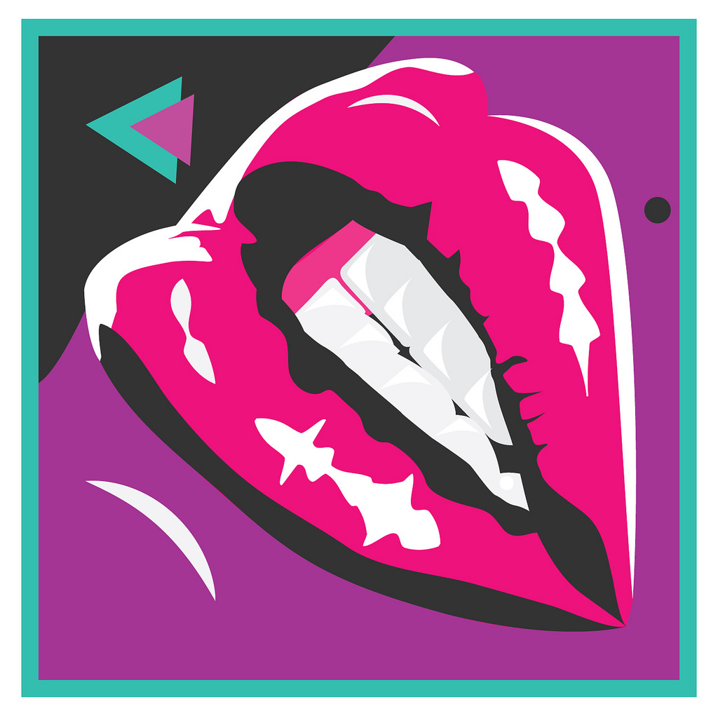 1024x1024 80s Lips Working On My Vector Skills Dave Behm