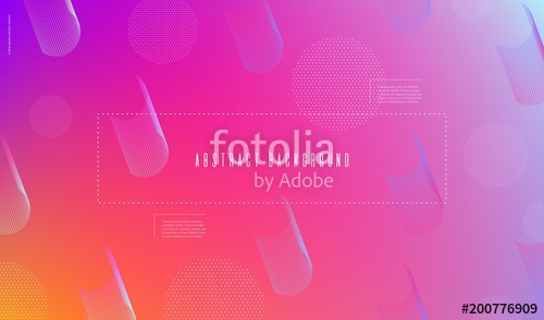 500x294 Blurred Gradient Banner With Abstract Flat Geometric Shapes In
