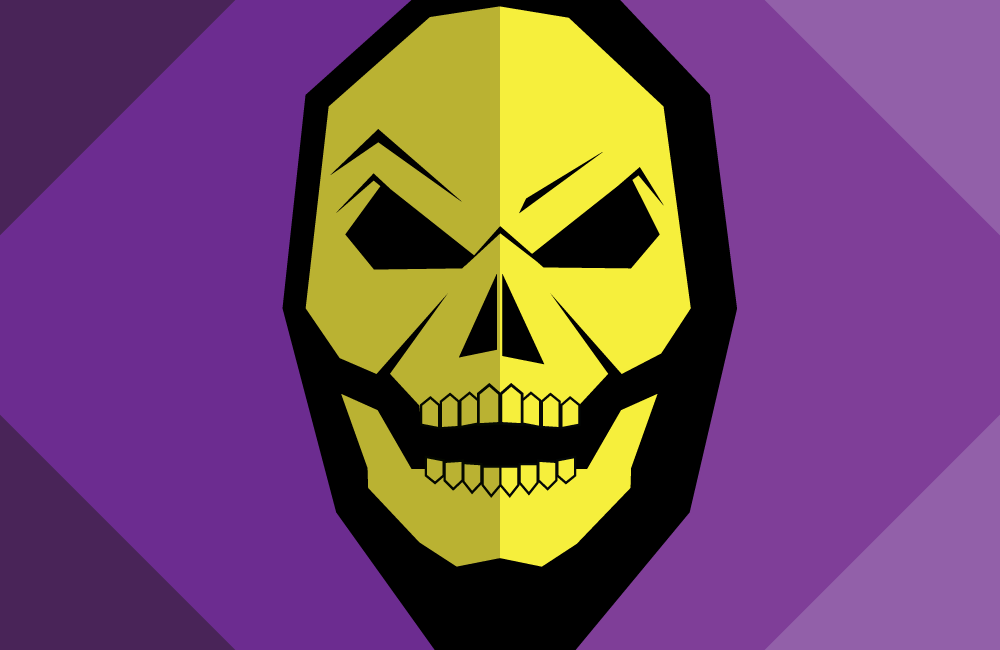 1000x650 Flat Design 80s Vector Art Villains Mark Furlong Design