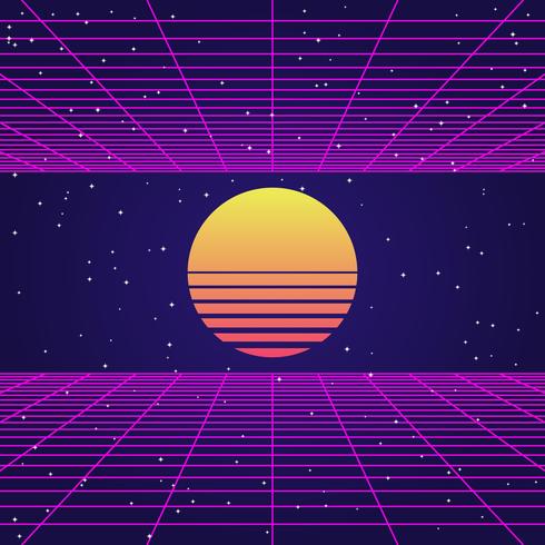 490x490 Retro Vintage 80s Geometric Style Abstract Background Illustration