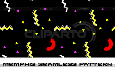 400x246 Memphis Style Seamless Pattern With 80s Shapes Stock Vector