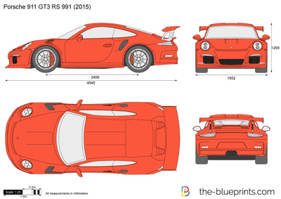 400x283 Porsche 911 Gt3 Rs 991 Vector Drawing