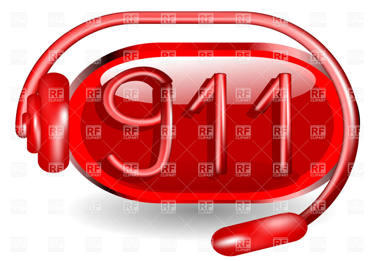 1200x837 Red Emergency (911) Icon Vector Image Vector Artwork Of Icons