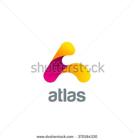450x470 Creative Letter A Logo Design Vector Template. Friendly Funny Abc