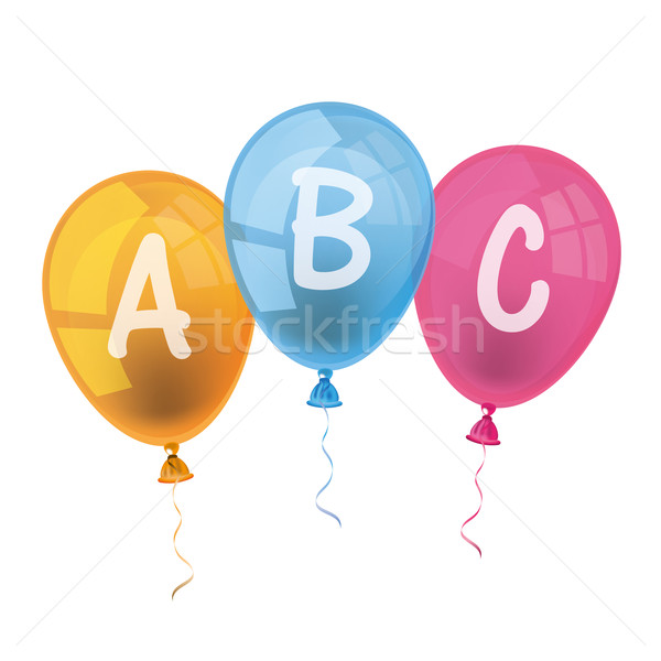 600x600 Balloons Abc Vector Illustration Limbi007 ( 7216113) Stockfresh